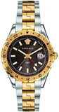  Shop Authentic Versace Hellenyium Quartz Brown Dial Two Tone Steel Strap Watch For Men - V11040015 - Luxxuri