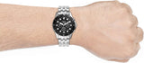  Shop Authentic Fossil FB-01 Chronograph Black Dial Silver Steel Strap Watch for Men - FS5837 - Luxxuri