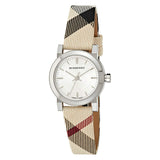  Shop Authentic Burberry The City Nova Silver Dial Brown Leather Strap Watch for Women - BU9212 - Luxxuri