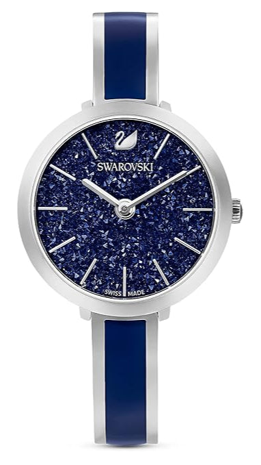  Shop Authentic Swarovski Crystalline Delight Analog Blue Dial Two Tone Steel Strap Watch for Women - 5580533 - Luxxuri