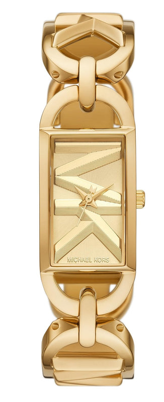  Shop Authentic Michael Kors Empire Three Hand Gold Dial Gold Steel Strap Watch For Women - MK7406 - Luxxuri