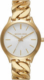  Shop Authentic Michael Kors Runway Three-Hand White Dial Gold Steel Strap Watch for Women - MK7472 - Luxxuri