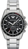  Shop Authentic Emporio Armani Sigma Chronograph Black Dial Silver Steel Strap Watch For Men - AR6098 - Luxxuri