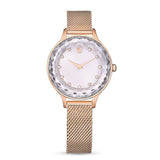  Shop Authentic Swarovski Octea Nova Silver Dial Rose Gold Mesh Strap Watch for Women - 5650011 - Luxxuri