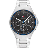  Shop Authentic Tommy Hilfiger Justin Chronograph Gray Dial Silver Steel Strap Watch For Men - 1792054 - Luxxuri