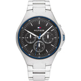  Shop Authentic Tommy Hilfiger Justin Chronograph Gray Dial Silver Steel Strap Watch For Men - 1792054 - Luxxuri