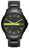  Shop Authentic Armani Exchange Hampton Black Dial Black Steel Strap Watch For Men - AX2407 - Luxxuri