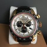  Shop Authentic Versace V-Ray Chronograph White Dial Black Leather Strap Watch for Men - VDB040014 - Luxxuri