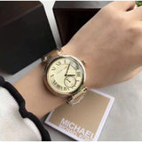  Shop Authentic Michael Kors Skylar Gold Dial Gold Steel Strap Watch for Women - MK5867 - Luxxuri