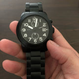  Shop Authentic Marc Jacobs Larry Chronograph Black Dial Black Steel Strap Watch for Men - MBM5032 - Luxxuri