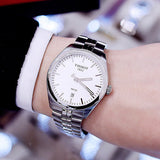  Shop Authentic Tissot PR 100 Quartz White Dial Silver Steel Strap Watch For Women - T101.410.11.031.00 - Luxxuri