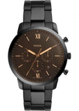 Shop Authentic Fossil Neutra Chronograph Black Dial Black Steel Strap Watch for Men - FS5525 - Luxxuri