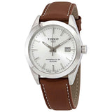  Shop Authentic Tissot Gentleman Powermatic 80 Silicium Silver Dial Brown Leather Strap Watch For Men - T127.407.16.031.00 - Luxxuri