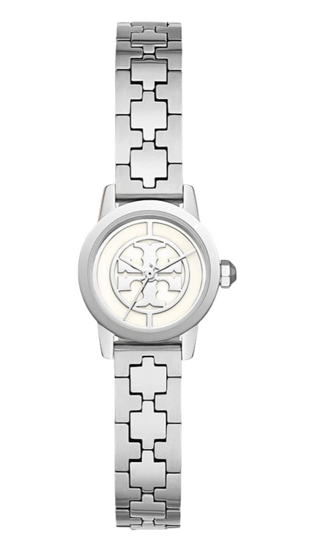 Tory Burch Reva Silver Dial Silver Steel Strap Watch for Women - TBW4044