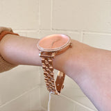  Shop Authentic Michael Kors Charley Three-Hand Analog Rose Gold Dial Rose Gold Steel Strap Watch for Women - MK4400 - Luxxuri