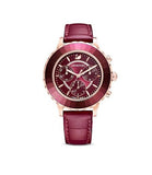  Shop Authentic Swarovski Octea Lux Chrono Red Dial Red Leather Strap Watch for Women - 5547642 - Luxxuri