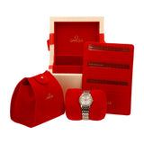  Shop Authentic Omega De Ville Prestige Quartz Diamonds Silver Dial Two Tone Steel Strap Watch for Women - 424.25.27.60.52.001 - Luxxuri