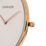  Shop Authentic Calvin Klein Full Moon Silver Dial Pink Leather Stap Watch for Women - K8Y236Z6 - Luxxuri