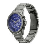  Shop Authentic Armani Exchange Banks Chronograph Blue Dial Grey Steel Strap Watch For Men - AX1731 - Luxxuri