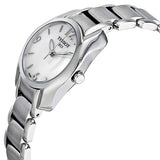  Shop Authentic Tissot T Wave Mother of Pearl Dial Two Tone Steel Strap Watch For Women - T023.210.11.117.00 - Luxxuri