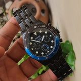  Shop Authentic Fossil FB-01 Chronograph Black Dial Grey Steel Strap Watch for Men - FS5835 - Luxxuri