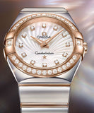  Shop Authentic Omega Constellation Diamonds Mother of Pearl Dial Two Tone Steel Strap Watch for Women - 123.25.27.60.55.006 - Luxxuri