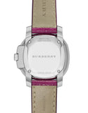  Shop Authentic Burberry The Britain Pink Dial Pink Leather Strap Watch for Women - BBY1715 - Luxxuri