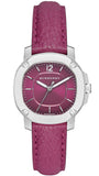  Shop Authentic Burberry The Britain Pink Dial Pink Leather Strap Watch for Women - BBY1715 - Luxxuri