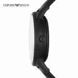  Shop Authentic Emporio Armani Meccanico Automatic Black Dial Black Leather Strap Watch For Men - AR60042 - Luxxuri
