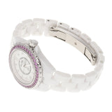  Shop Authentic Chanel J12 Quartz Diamonds Mother of Pearl White Dial White Steel Strap Watch for Women - J12 H3243 - Luxxuri