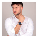 Shop Authentic Maserati SFIDA Chronograph Blue Dial Two Tone Steel Strap Watch For Men - R8873640012 - Luxxuri