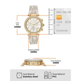 Shop Authentic Michael Kors Parker Chronograph White Dial White Leather Strap Watch For Women - MK6916 - Luxxuri