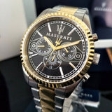  Shop Authentic Maserati Competizione Chronograph Black Dial Two Tone Steel Strap Watch For Men - R8853100016 - Luxxuri