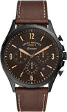  Shop Authentic Fossil Forrester Chronograph Black Dial Brown Leather Strap Watch for Men - FS5608 - Luxxuri
