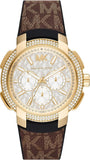  Shop Authentic Michael Kors Sidney Multifunction White Dial Brown Leather Strap Watch For Women - MK6948 - Luxxuri