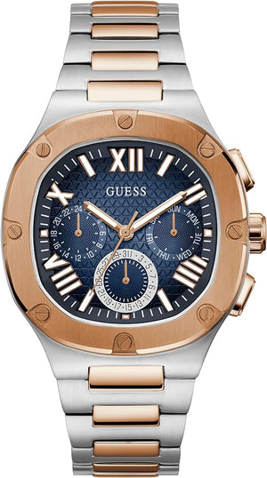  Shop Authentic Guess Headliner Multifunction Blue Dial Two Tone Steel Strap Watch For Men - GW0572G4 - Luxxuri