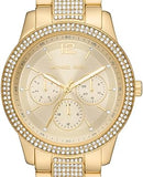  Shop Authentic Michael Kors Tibby Multifunction Gold Dial Gold Steel Strap Watch For Women - MK7292 - Luxxuri