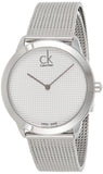  Shop Authentic Calvin Klein Minimal White Dial Silver Mesh Bracelet Watch for Women - K3M2212Y - Luxxuri