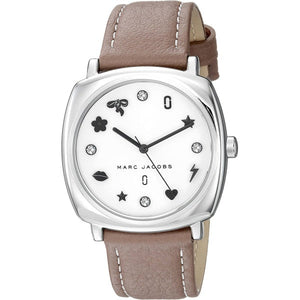  Shop Authentic Marc Jacobs Mandy Silver Dial Brown Leather Strap Watch for Women - MJ1563 - Luxxuri