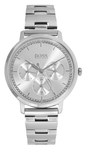  Shop Authentic Hugo Boss Prima Silver Dial Silver Steel Strap Watch for Women - 1502570 - Luxxuri