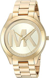  Shop Authentic Michael Kors Slim Runway Analog Gold Dial Gold Steel Strap Watch For Women - MK3739 - Luxxuri