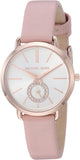  Shop Authentic Michael Kors Petite Portia Silver Dial Pink Rubber Strap Watch For Women - MK2735 - Luxxuri