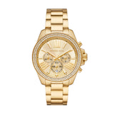  Shop Authentic Michael Kors Wren Chronograph Gold Dial Gold Steel Strap Watch for Women - MK7428 - Luxxuri