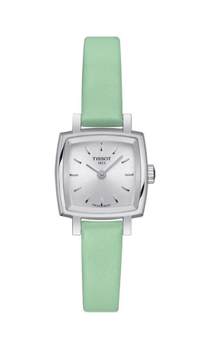  Shop Authentic Tissot T Lady Lovely Square Silver Dial Light Green Leather Strap Watch for Women - T058.109.16.031.01 - Luxxuri