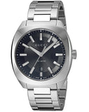  Shop Authentic Gucci GG2570 Quartz Black Dial Silver Steel Strap Watch For Men - YA142301 - Luxxuri