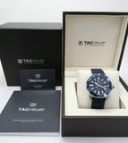  Shop Authentic Tag Heuer Aquaracer Blue Dial Blue Rubber Strap Watch for Men - WAY111C.FT6155 - Luxxuri