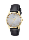  Shop Authentic Gucci G-Timeless Mother of Pearl Dial Black Leather Strap Watch For Women - YA126589 - Luxxuri