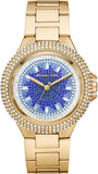  Shop Authentic Michael Kors Camille Analog Blue Dial Gold Steel Strap Watch For Women - MK7341 - Luxxuri