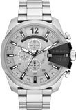  Shop Authentic Diesel Mega Chief Chronograph Silver Dial Silver Steel Strap Watch For Men - DZ4501 - Luxxuri