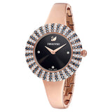  Shop Authentic Swarovski Crystal Rose Black Dial Rose Gold Steel Strap Watch for Women - 5484050 - Luxxuri